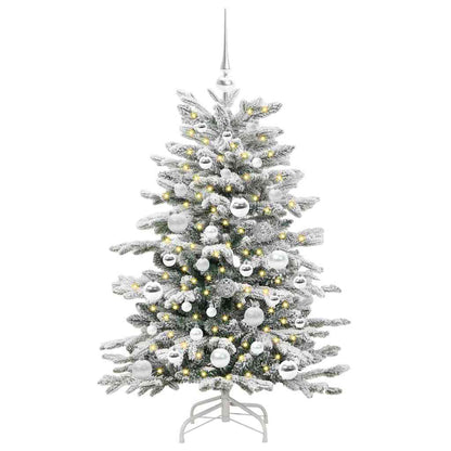 Albero di Natale Artificiale con Rami Pieghevoli Bianco 120 cm