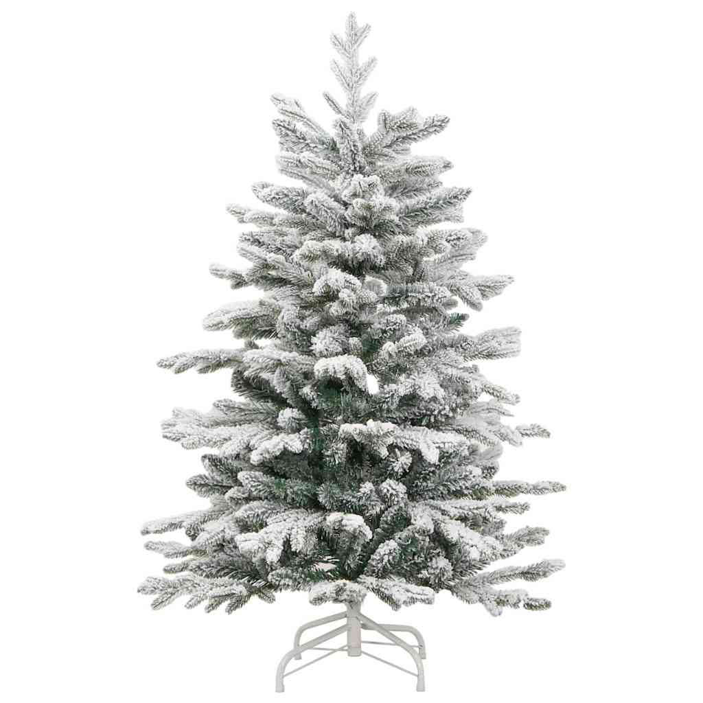 Albero di Natale Artificiale con Rami Pieghevoli Bianco 120 cm