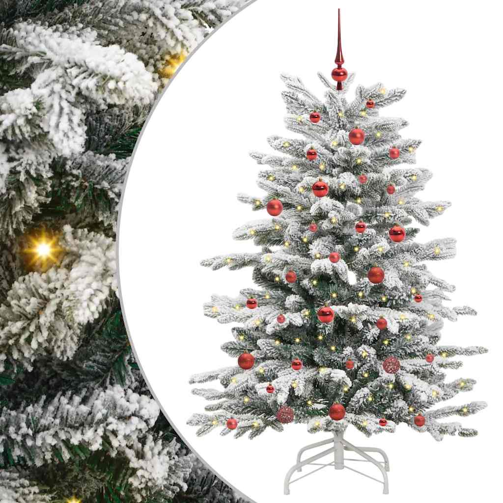 Albero di Natale Artificiale con Rami Pieghevoli Bianco 150 cm