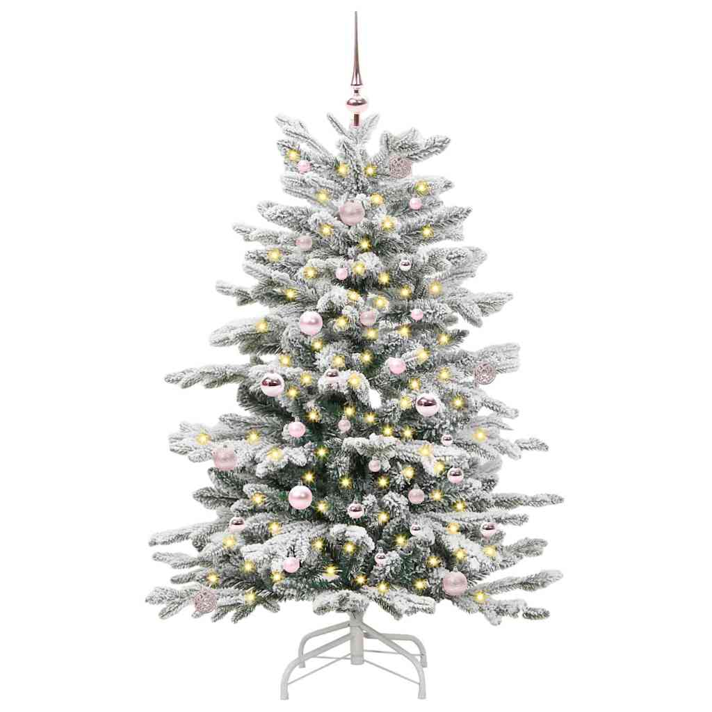Albero di Natale Artificiale con Rami Pieghevoli Bianco 150 cm