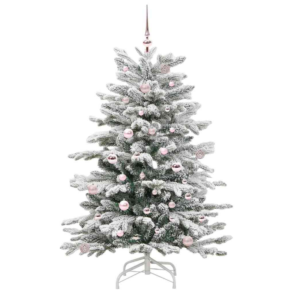Albero di Natale Artificiale con Rami Pieghevoli Bianco 150 cm