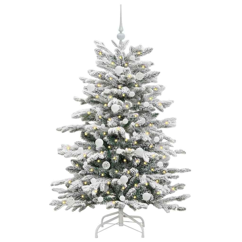 Albero di Natale Artificiale con Rami Pieghevoli Bianco 150 cm