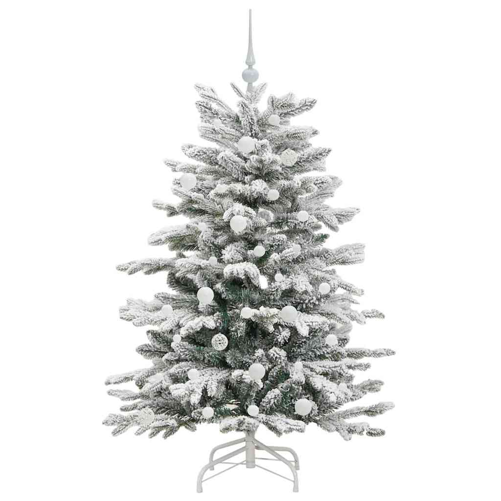 Albero di Natale Artificiale con Rami Pieghevoli Bianco 150 cm