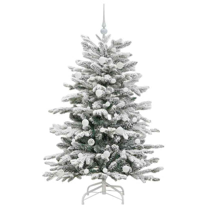 Albero di Natale Artificiale con Rami Pieghevoli Bianco 150 cm