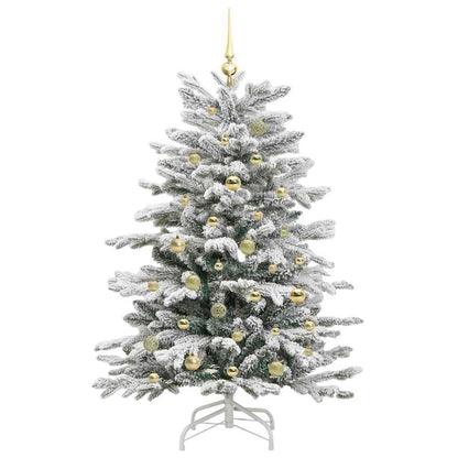 Albero di Natale Artificiale con Rami Pieghevoli Bianco 150 cm
