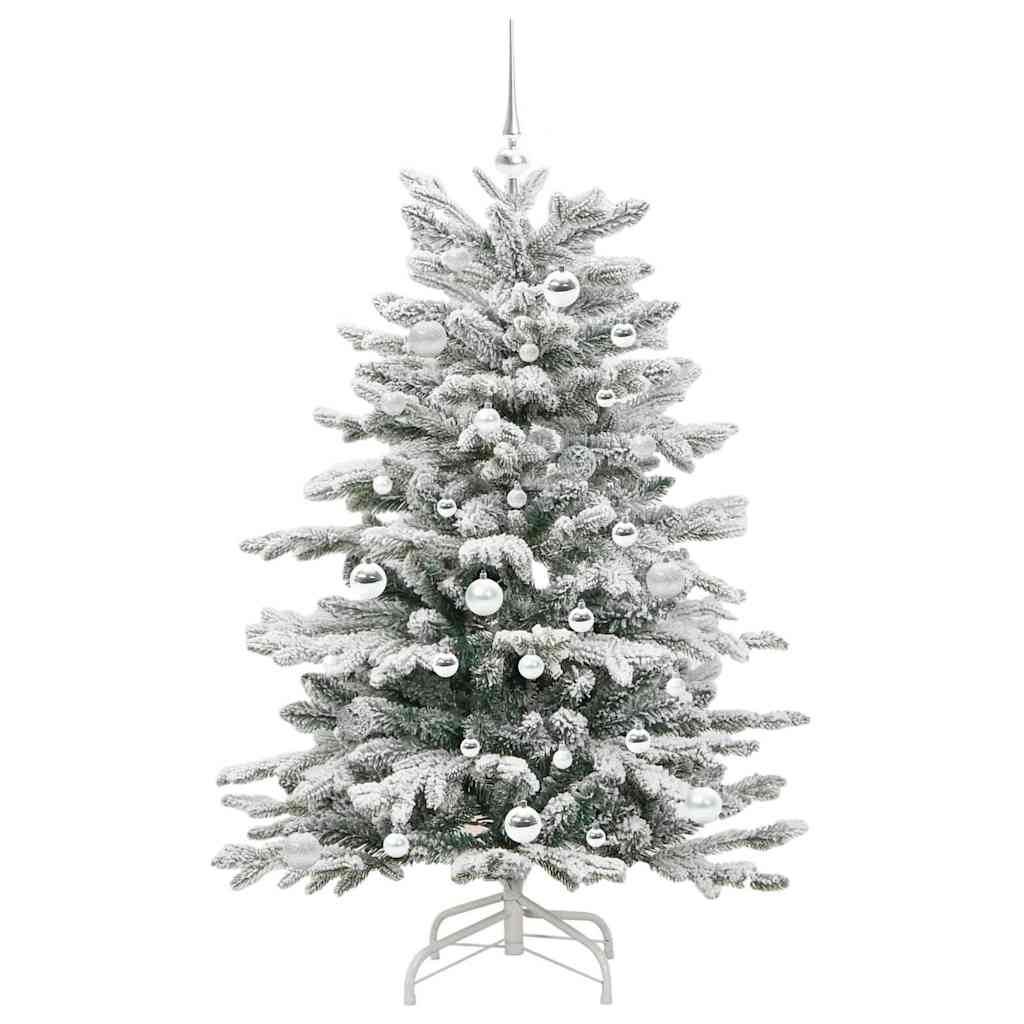 Albero di Natale Artificiale con Rami Pieghevoli Bianco 150 cm