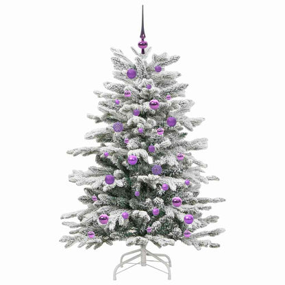 Albero di Natale Artificiale con Rami Pieghevoli Bianco 150 cm