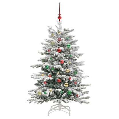 Albero di Natale Artificiale con Rami Pieghevoli Bianco 150 cm