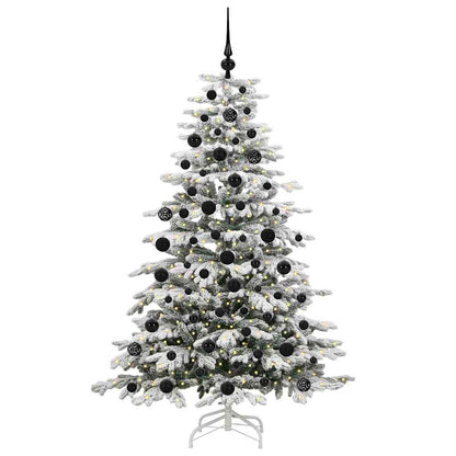 Albero di Natale Artificiale con Rami Pieghevoli Bianco 180 cm