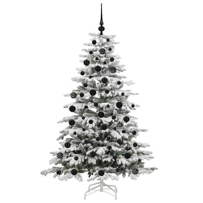 Albero di Natale Artificiale con Rami Pieghevoli Bianco 180 cm
