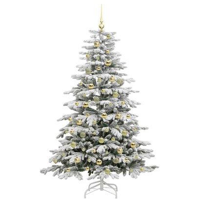 Albero di Natale Artificiale con Rami Pieghevoli Bianco 180 cm