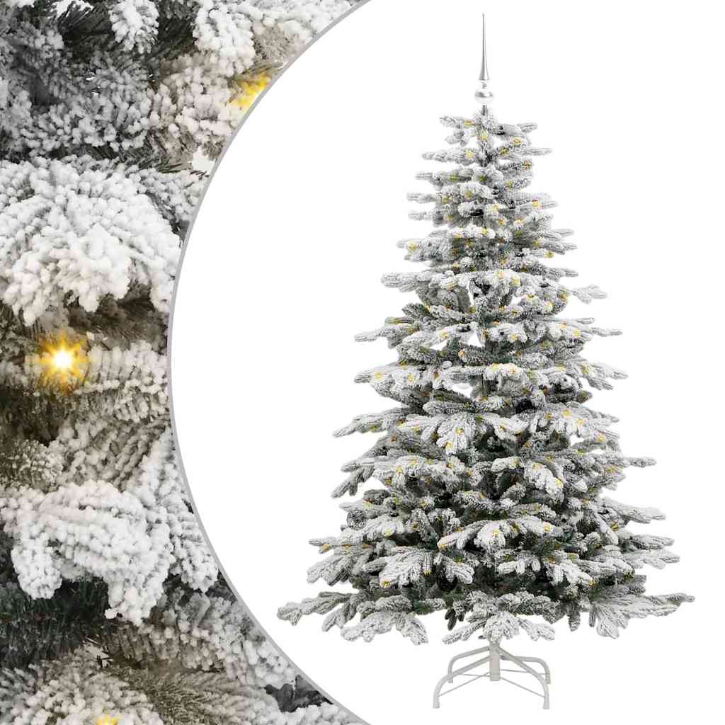 Albero di Natale Artificiale con Rami Pieghevoli Bianco 180 cm