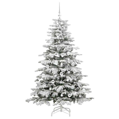 Albero di Natale Artificiale con Rami Pieghevoli Bianco 180 cm