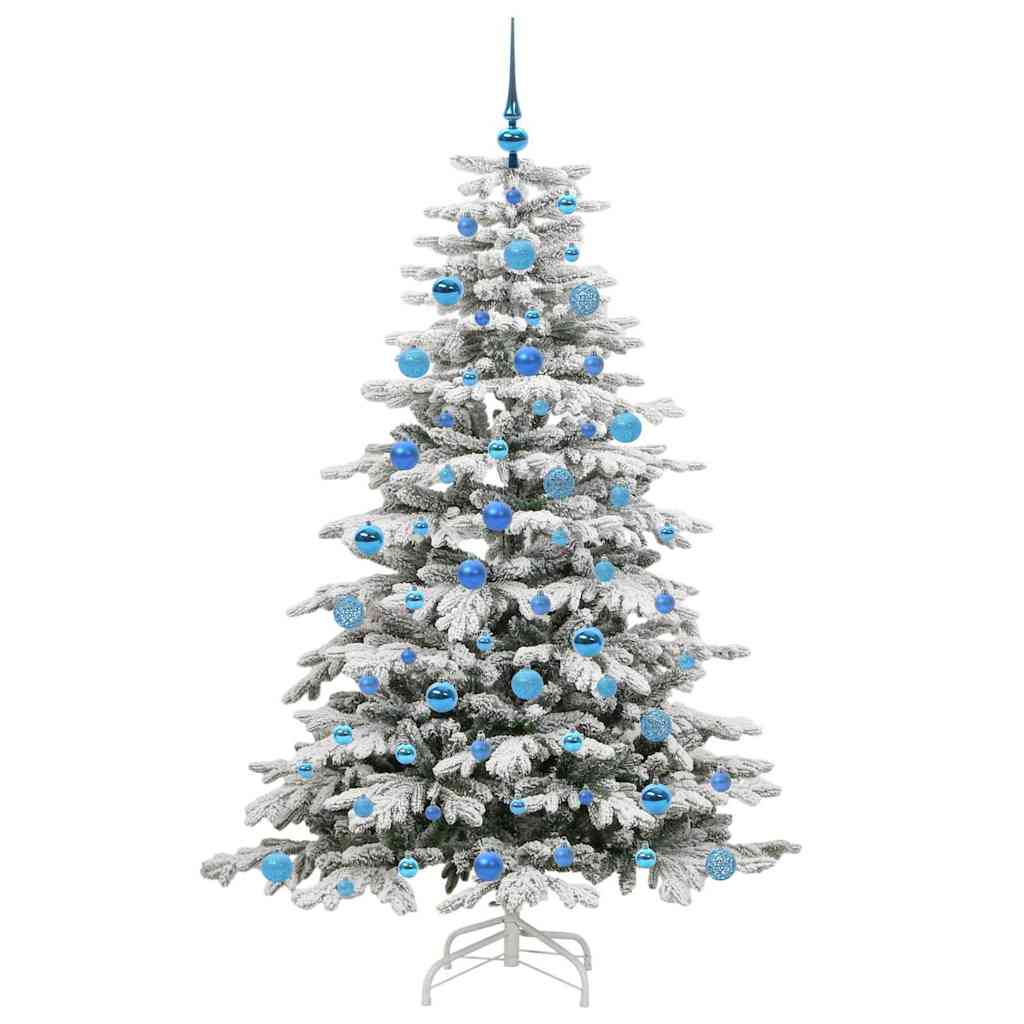 Albero di Natale Artificiale con Rami Pieghevoli Bianco 180 cm