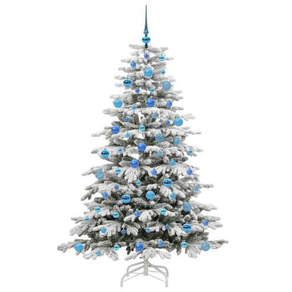 Albero di Natale Artificiale con Rami Pieghevoli Bianco 180 cm