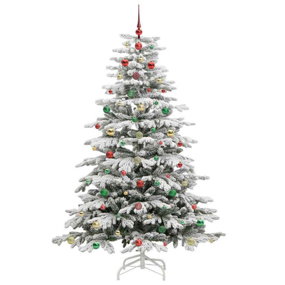 Albero di Natale Artificiale con Rami Pieghevoli Bianco 180 cm