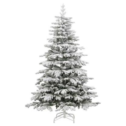 Albero di Natale Artificiale con Rami Pieghevoli Bianco 210 cm