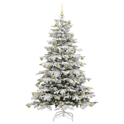 Albero di Natale Artificiale con Rami Pieghevoli Bianco 210 cm