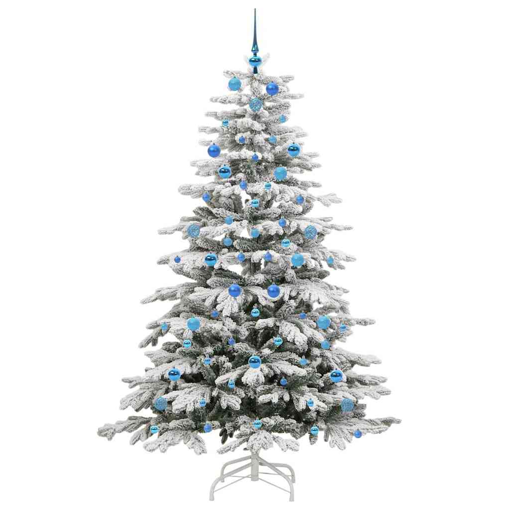 Albero di Natale Artificiale con Rami Pieghevoli Bianco 210 cm