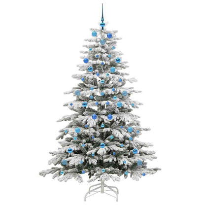 Albero di Natale Artificiale con Rami Pieghevoli Bianco 210 cm