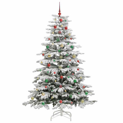 Albero di Natale Artificiale con Rami Pieghevoli Bianco 210 cm