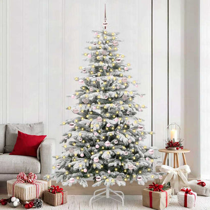 Albero di Natale Artificiale con Rami Pieghevoli Bianco 240 cm