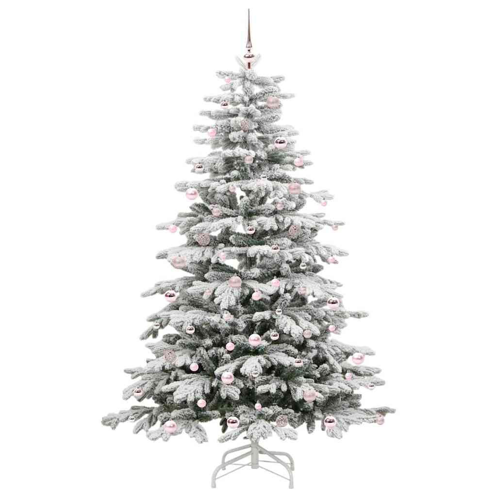 Albero di Natale Artificiale con Rami Pieghevoli Bianco 240 cm