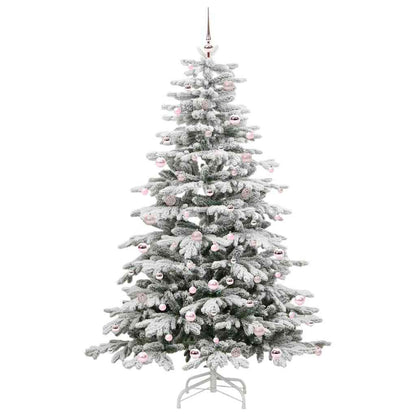 Albero di Natale Artificiale con Rami Pieghevoli Bianco 240 cm