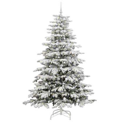 Albero di Natale Artificiale con Rami Pieghevoli Bianco 240 cm