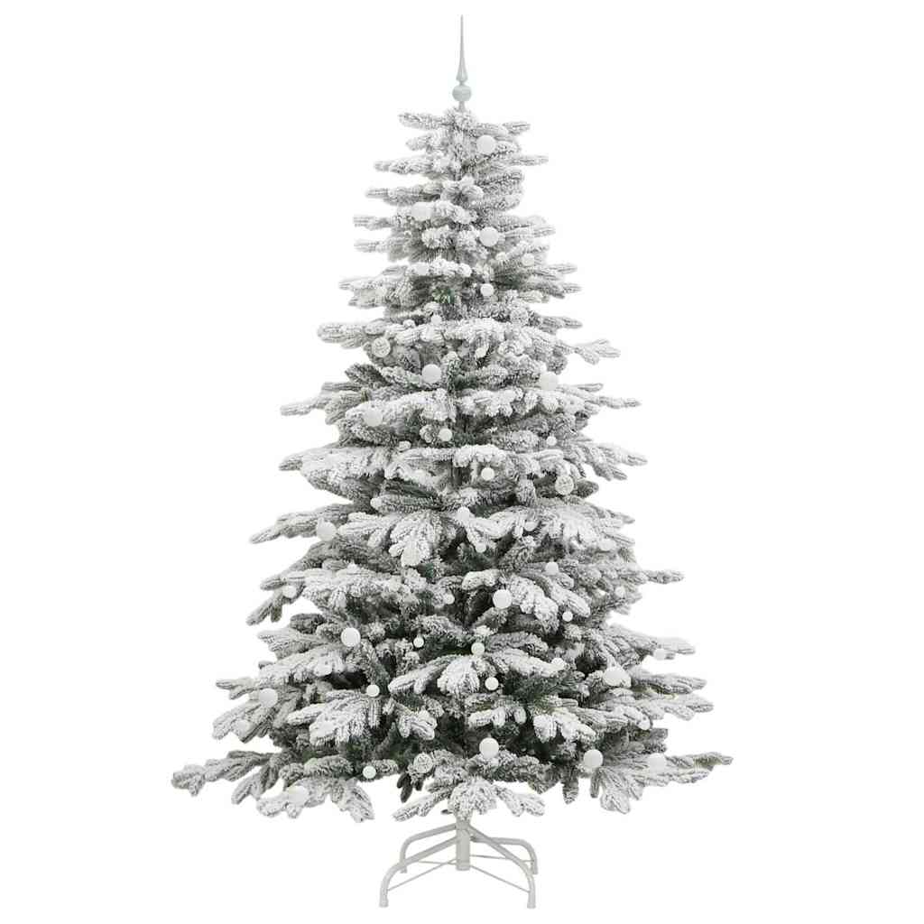 Albero di Natale Artificiale con Rami Pieghevoli Bianco 240 cm