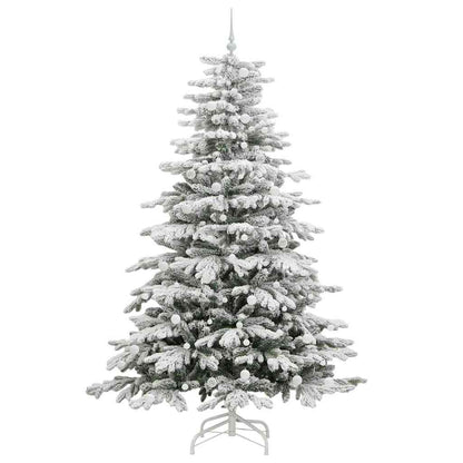 Albero di Natale Artificiale con Rami Pieghevoli Bianco 240 cm