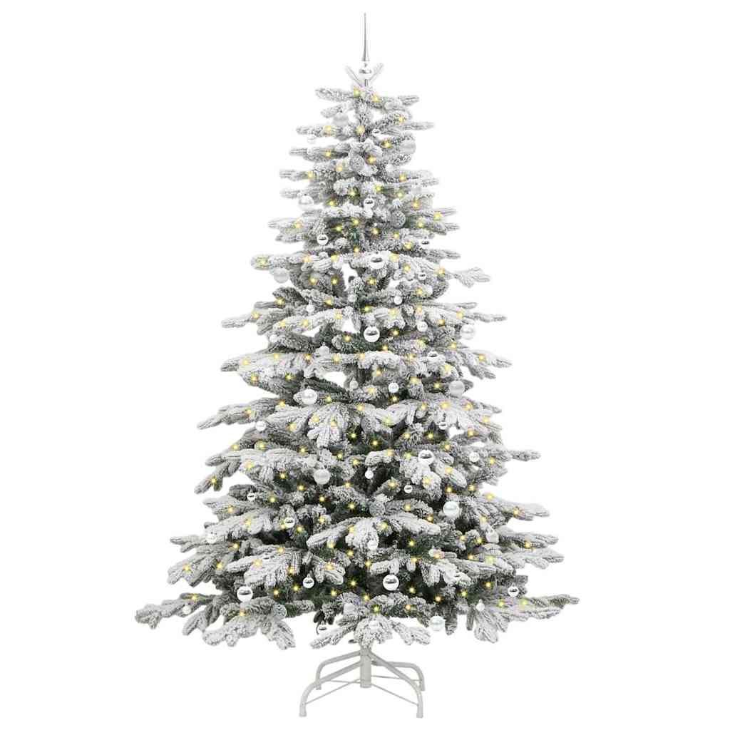 Albero di Natale Artificiale con Rami Pieghevoli Bianco 240 cm