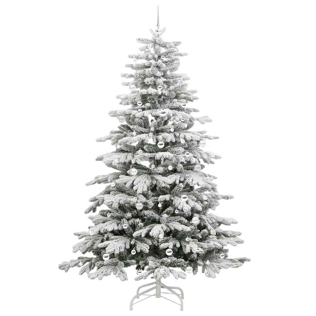 Albero di Natale Artificiale con Rami Pieghevoli Bianco 240 cm