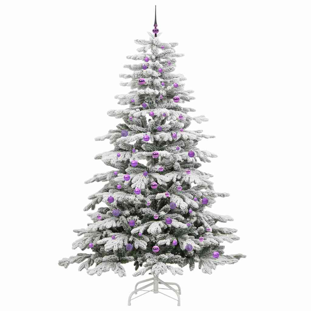 Albero di Natale Artificiale con Rami Pieghevoli Bianco 240 cm