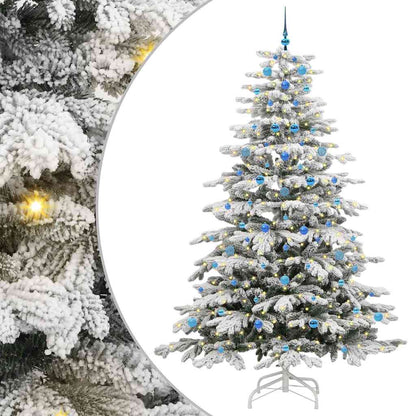 Albero di Natale Artificiale con Rami Pieghevoli Bianco 240 cm