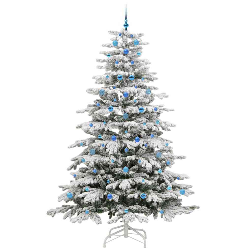 Albero di Natale Artificiale con Rami Pieghevoli Bianco 240 cm