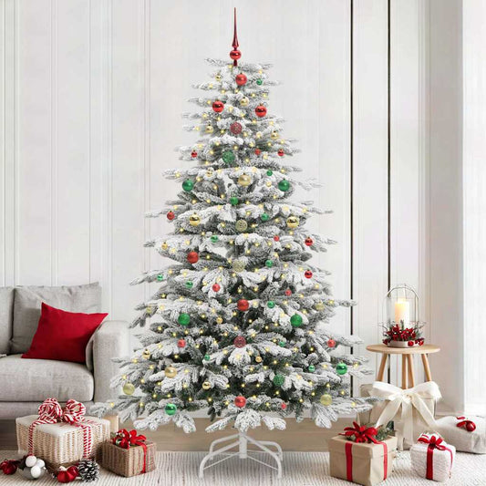 Albero di Natale Artificiale con Rami Pieghevoli Bianco 240 cm
