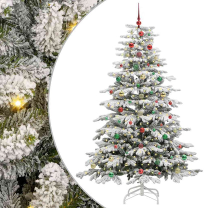 Albero di Natale Artificiale con Rami Pieghevoli Bianco 240 cm