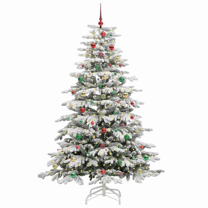 Albero di Natale Artificiale con Rami Pieghevoli Bianco 240 cm