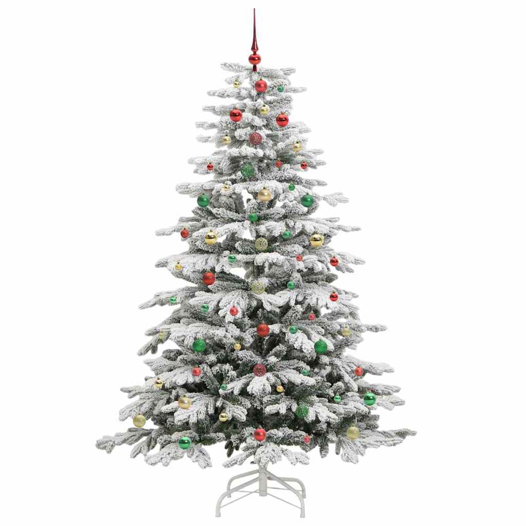 Albero di Natale Artificiale con Rami Pieghevoli Bianco 240 cm