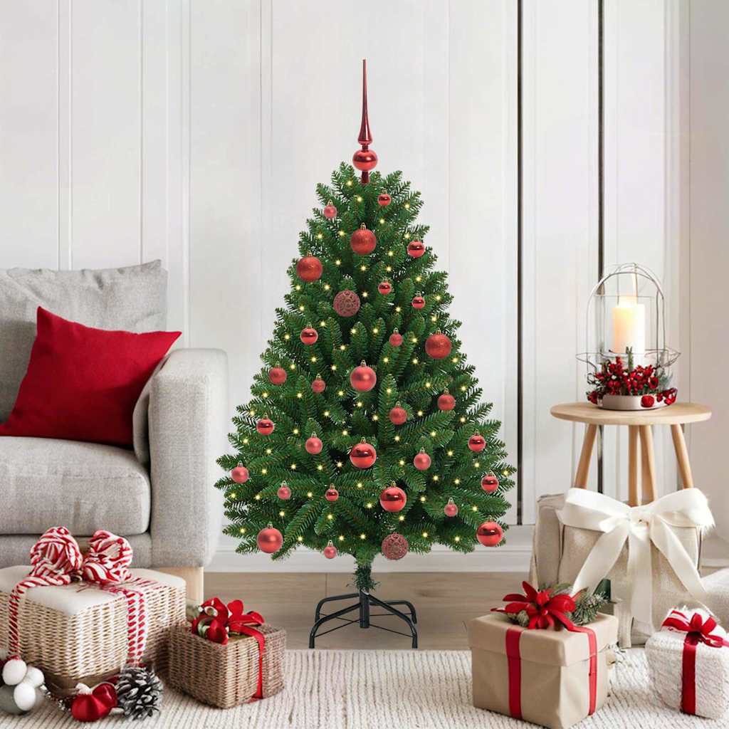 Albero di Natale artificiale Verde 120 cm PVC e Metallo