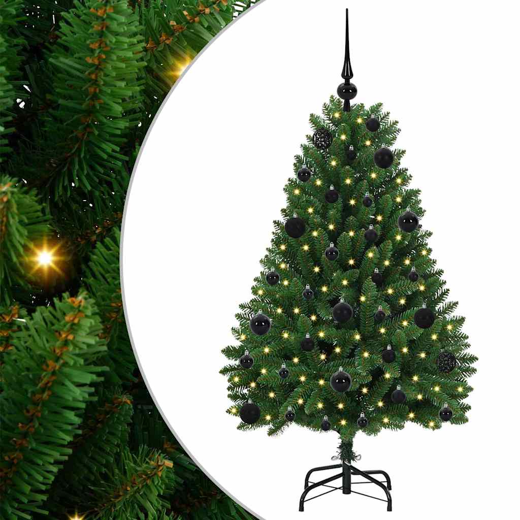 Albero di Natale artificiale Verde 120 cm PVC e Metallo