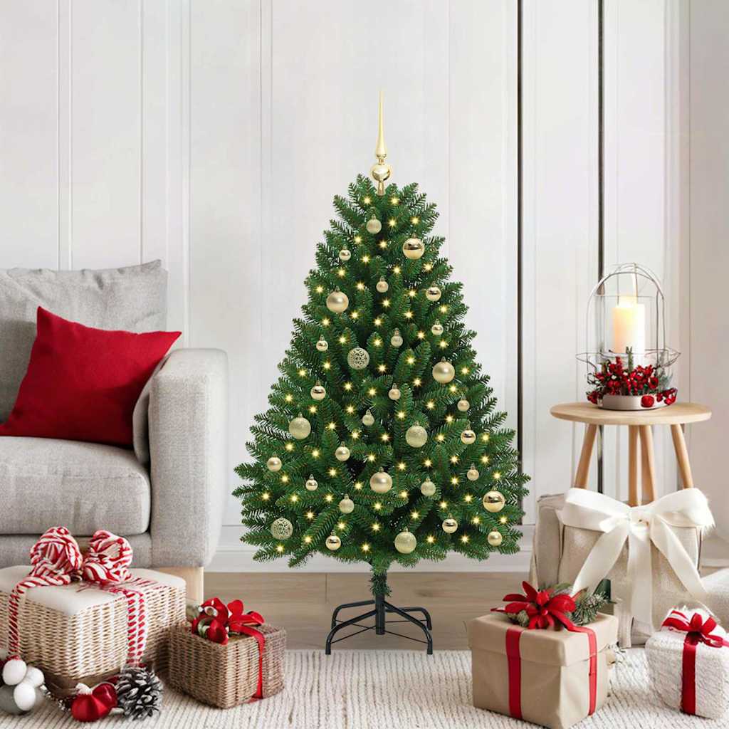 Albero di Natale artificiale Verde 120 cm PVC e Metallo