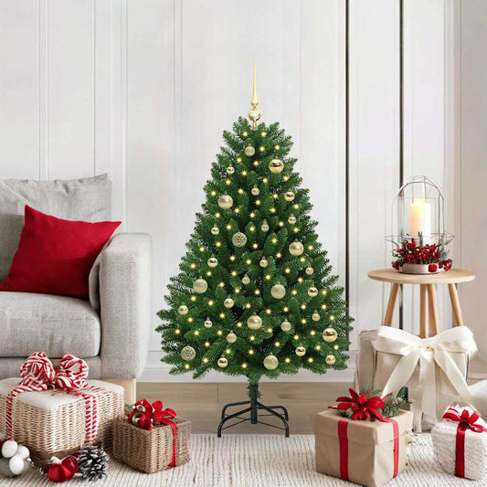 Albero di Natale artificiale Verde 120 cm PVC e Metallo