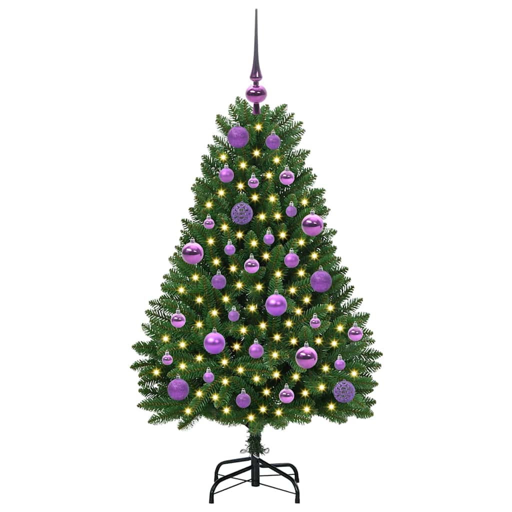 Albero di Natale artificiale Verde 120 cm PVC e Metallo