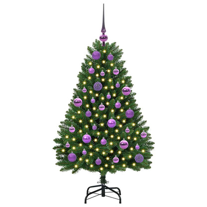 Albero di Natale artificiale Verde 120 cm PVC e Metallo