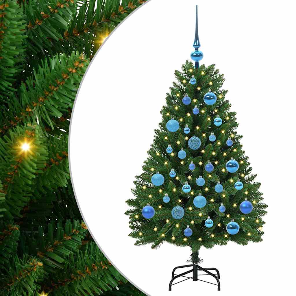 Albero di Natale artificiale Verde 120 cm PVC e Metallo