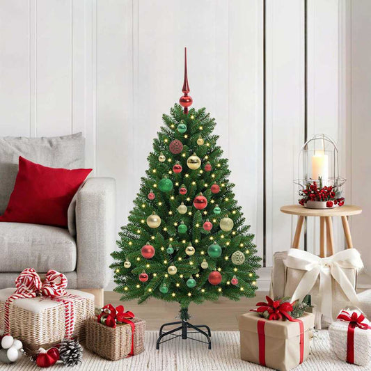 Albero di Natale artificiale Verde 120 cm PVC e Metallo