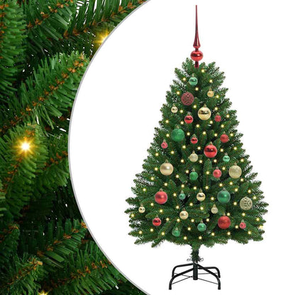 Albero di Natale artificiale Verde 120 cm PVC e Metallo