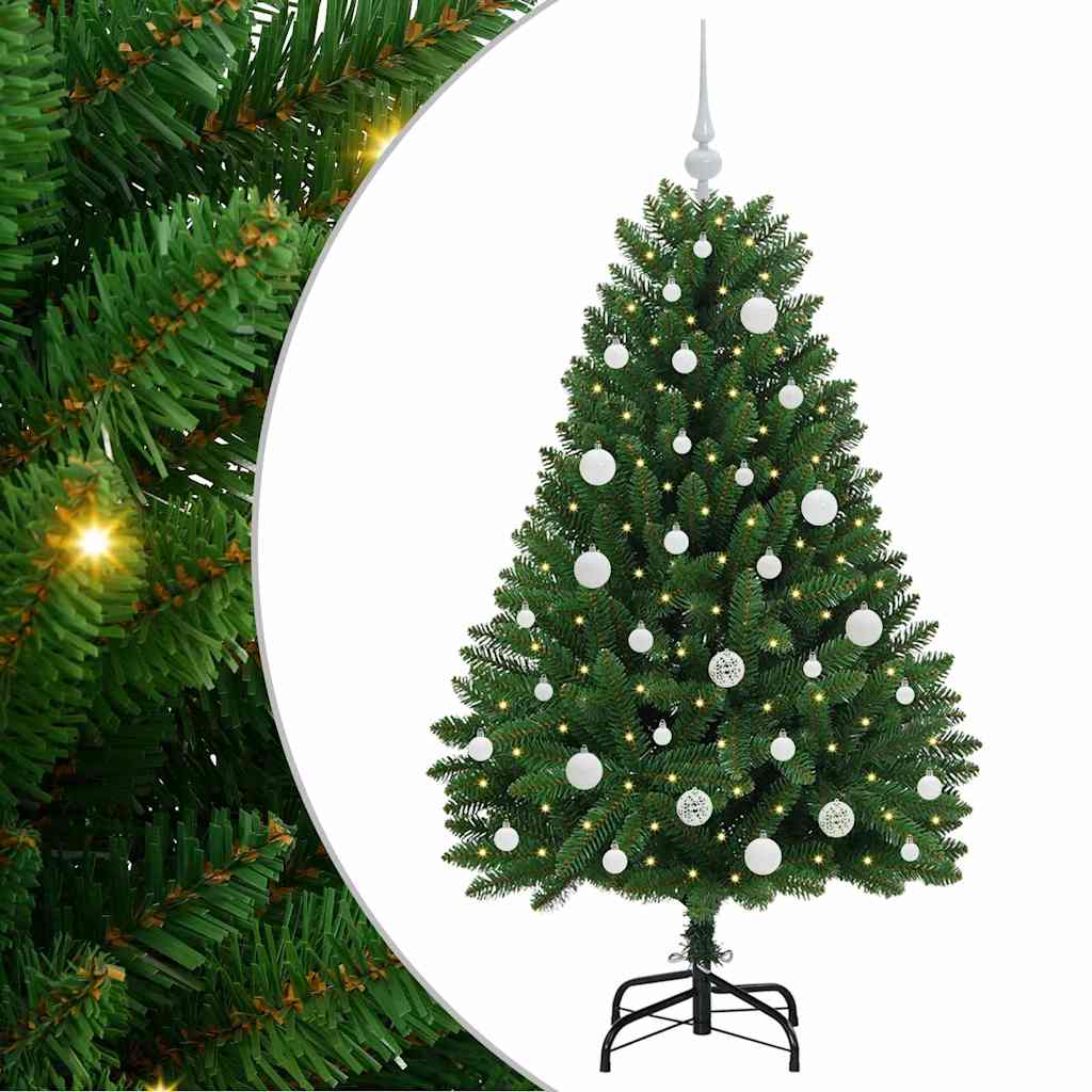 Albero di Natale artificiale Verde 150 cm PVC e Metallo